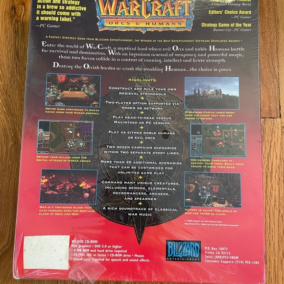New WarCraft Orcs and Humans Computer Game - Picture 2 of 11